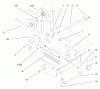 Toro 78448 - 48" Side Discharge Mower, 5xi Garden Tractors, 1998 (8900001-8999999) Listas de piezas de repuesto y dibujos PULLEY BOX ASSEMBLY