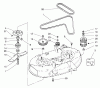 Toro 78410 - 38" Recycler Mower, 1995 (590001-599999) Listas de piezas de repuesto y dibujos SPINDLE ASSEMBLY