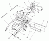Toro 30156 - Mid-Size Proline Gear Traction Unit, 12.5 hp, 1992 (200001-299999) Pièces détachées HANDLE ASSEMBLY