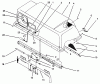 Toro 07-4XVS01 - Easy Twin 42"/48" Vacuum Bagger, 1992 (2000001-2999999) Listas de piezas de repuesto y dibujos BAG TOP & FRAME ASSEMBLY