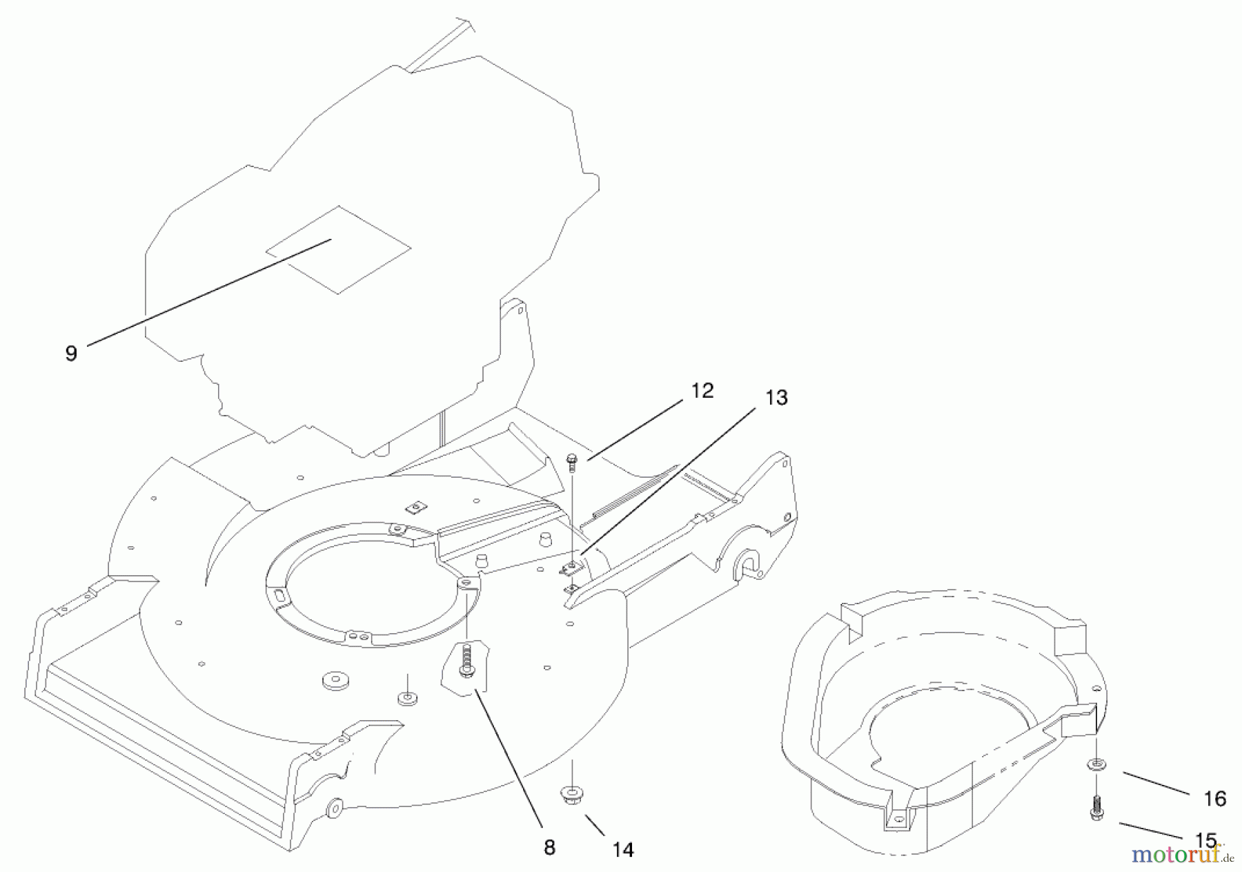  Toro Neu Accessories, Mower 100-2873 - Toro Kawasaki BBC Conversion Kit ENGINE & CLAMP ASSEMBLY