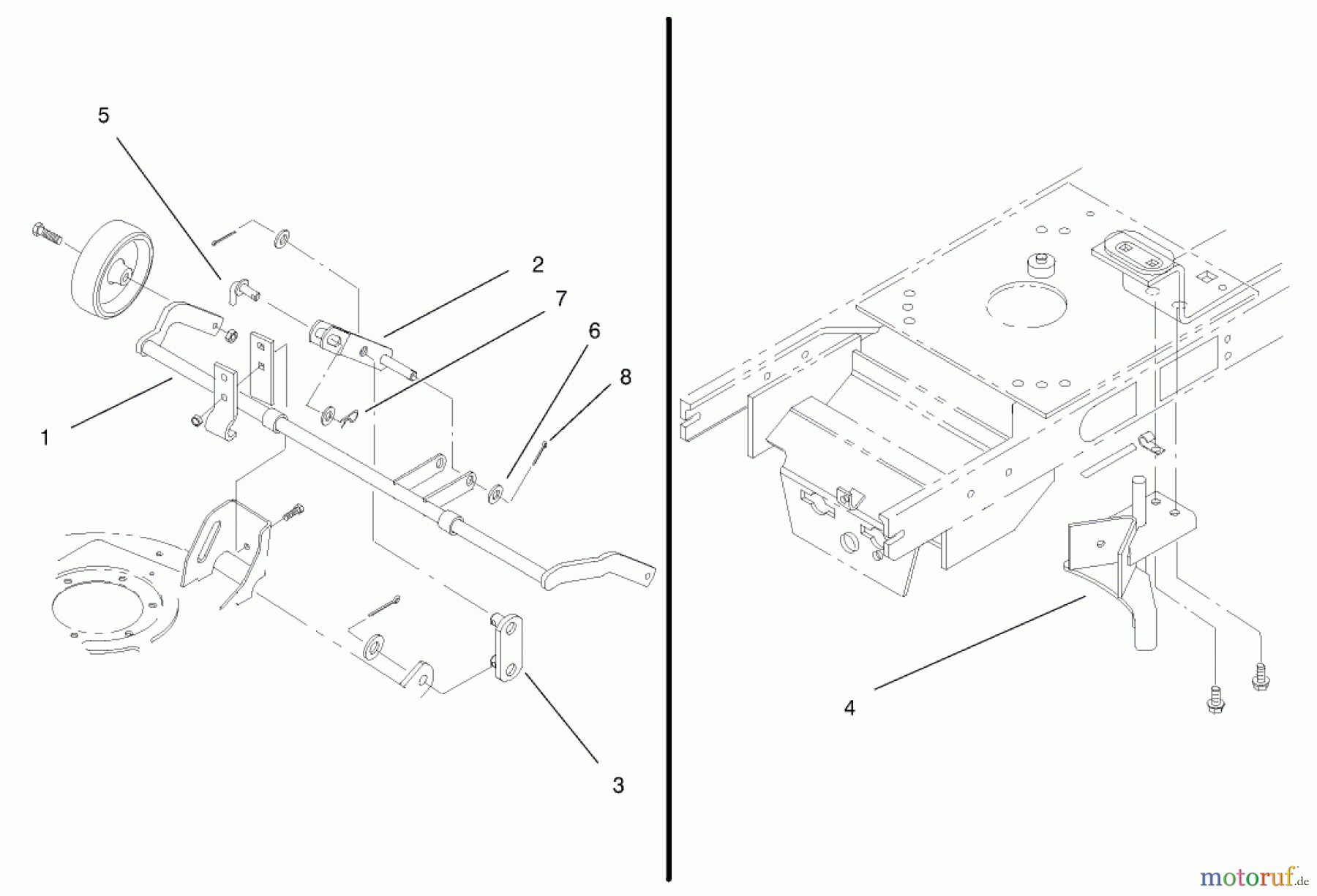  Toro Neu Accessories, Mower 100-6066 - Toro Adapter Kit, 1999 and Earlier 52