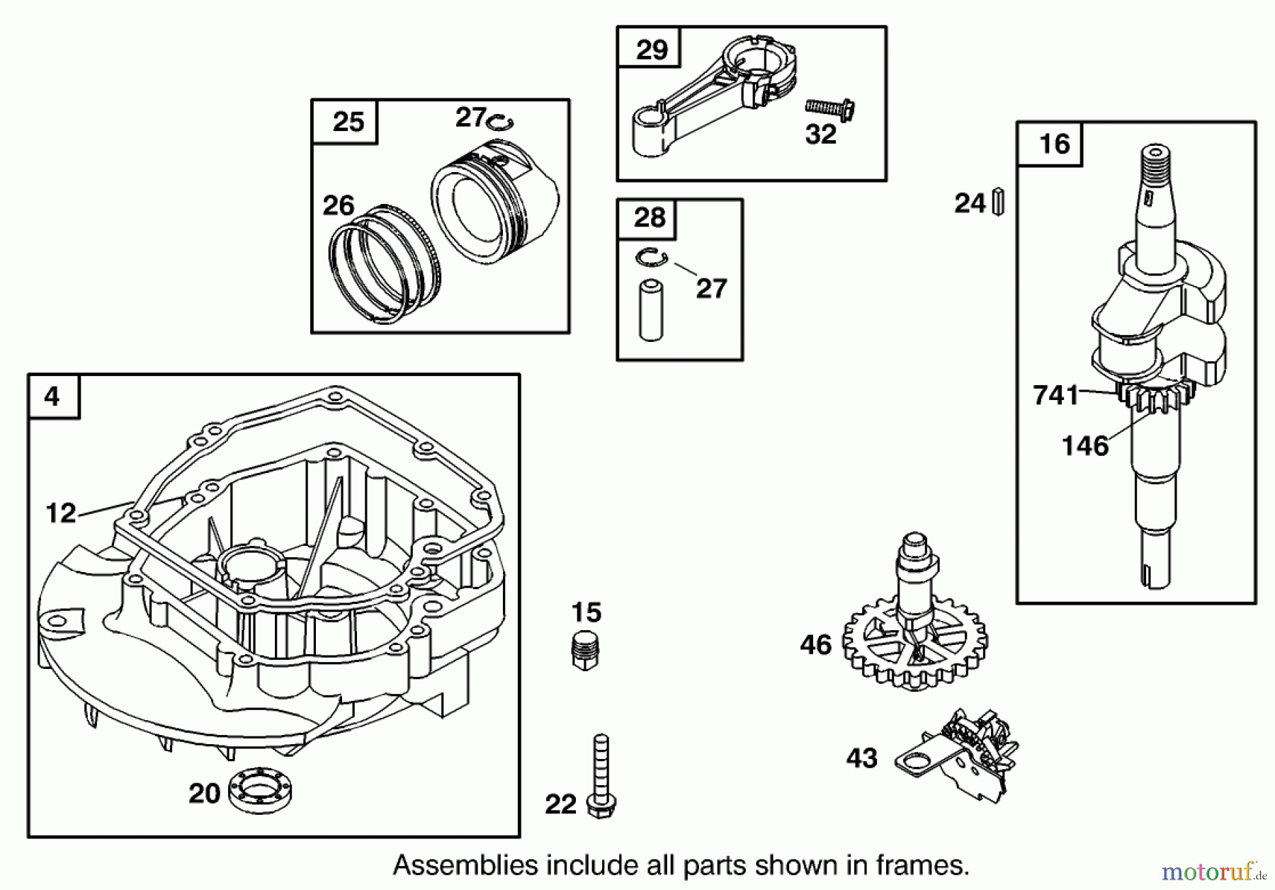  Toro Neu Accessories, Mower 105-1293 - Toro GTS 150 to 200 Conversion Kit, 1995-97 Super Recycler Lawnmowers CRANKSHAFT ASSEMBLY ENGINE GTS-200