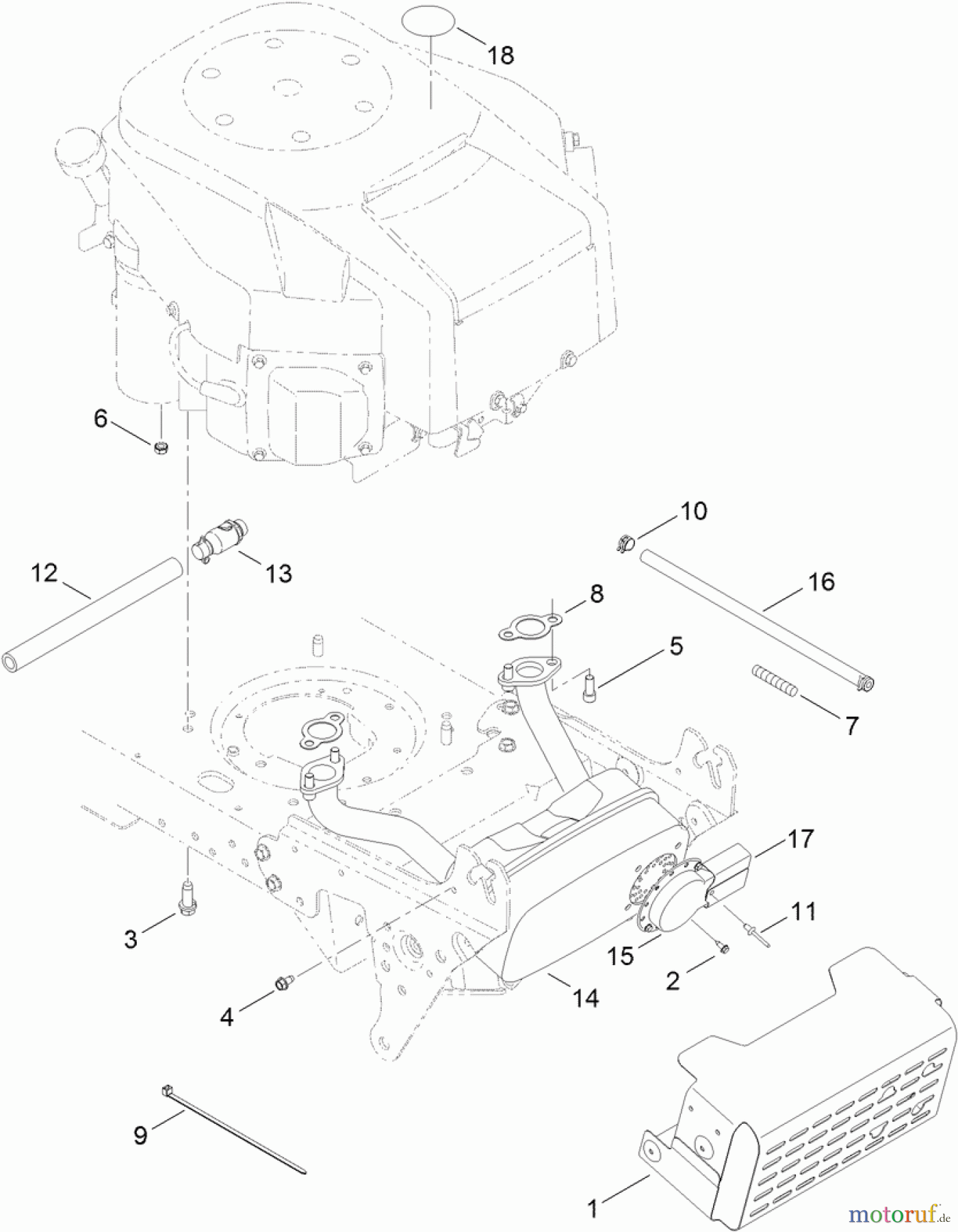 Toro Neu Mowers, Lawn & Garden Tractor Seite 1 13AP91RT848 (LX468) - Toro LX468 Lawn Tractor, 2011 (1-1) ENGINE COMPONENT ASSEMBLY