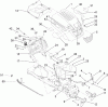 Toro 13RT61RH044 (LX466) - LX466 Lawn Tractor, 2008 (SN 1L137H10100-) Listas de piezas de repuesto y dibujos HOOD, DASH AND FUEL TANK ASSEMBLY