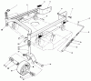 Toro 30125 - 36" Soft Bag (5 bu.) for Floating Mid-Size Mowers, 1986 (6000001-6999999) Pièces détachées 36" CARRIER FRAME MODEL NO. 30136