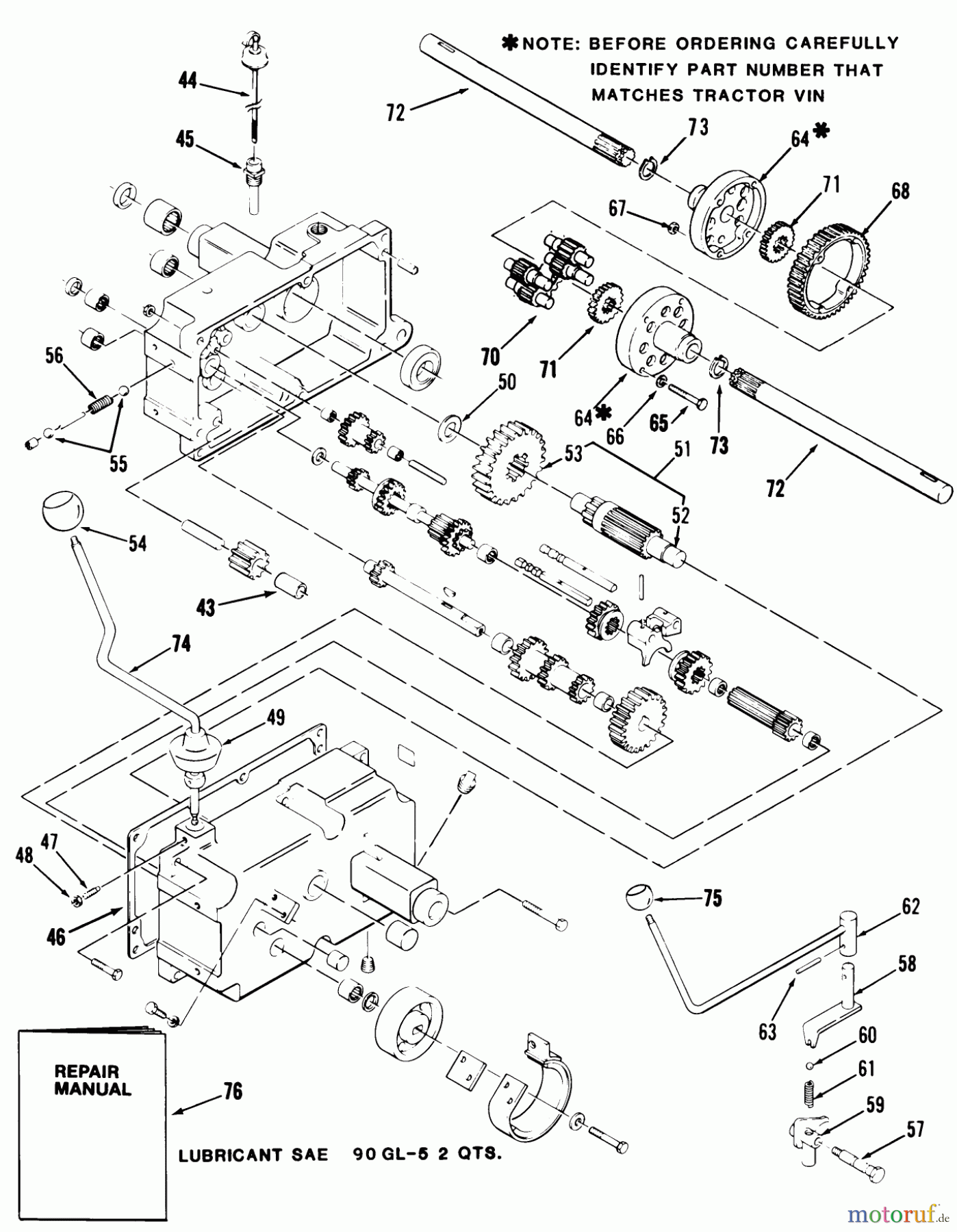  Toro Neu Mowers, Lawn & Garden Tractor Seite 1 21-10K802 (310-8) - Toro 310-8 Garden Tractor, 1986 MECHANICAL TRANSMISSION-8-SPEED #2