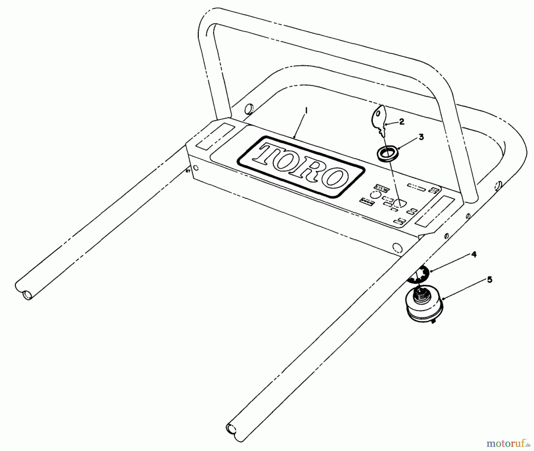  Toro Neu Accessories, Mower 30132 - Toro Electric Start Kit, 1985 (5000001-5999999) SWITCH ASSEMBLY