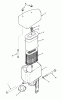 Toro 22-14OE01 (244-H) - 244-H Yard Tractor, 1991 (1000001-1999999) Pièces détachées 14HP ENGINE AIR CLEANER ASSEMBLY