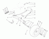 Toro 22-14OE01 (244-H) - 244-H Yard Tractor, 1991 (1000001-1999999) Pièces détachées FRONT AXLE ASSEMBLY