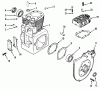 Toro 31-10K801 (310-8) - 310-8 Garden Tractor, 1990 Listas de piezas de repuesto y dibujos KOHLER CRANKCASE & CYLINDER HEAD