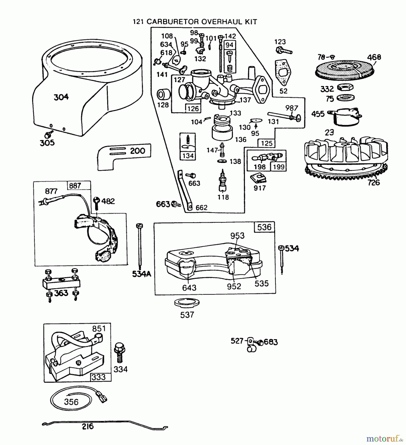  Toro Neu Accessories, Mower 59122 - Toro Twin Bagger Grass Catcher, 1987 (7000001-7999999) ENGINE BRIGGS & STRATTON MODEL NO. 191707-2161-01 8 H.P. REAR ENGINE RIDER ELECTRIC MODEL 56145 #2