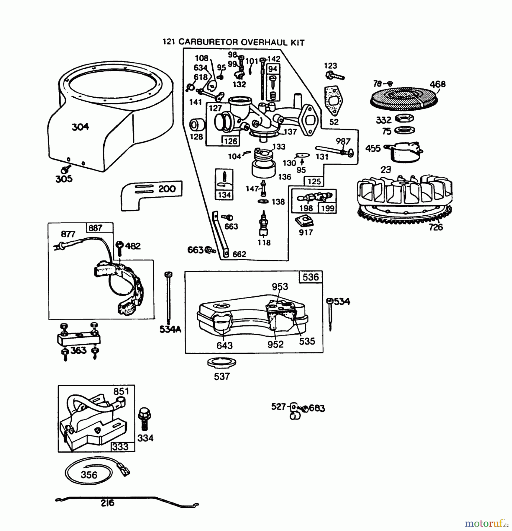  Toro Neu Accessories, Mower 59111 - Toro Easy Empty Grass Catcher, 1988 (8000001-8999999) ENGINE BRIGGS & STRATTON MODEL NO. 191707-2161-01 8 H.P. REAR ENGINE RIDER RECOIL MODEL 56145 #2