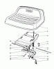 Toro 59111 - Easy Empty Grass Catcher, 1988 (8000001-8999999) Listas de piezas de repuesto y dibujos SEAT ASSEMBLY