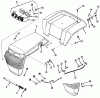 Toro 32-120EA1 (212-H)- 212-H Tractor, 1991 (1000001-1999999) Pièces détachées FRAME, SHEET METAL AND COVERS #2