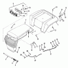 Toro 32-12B5A3 (212-5) - 212-5 Tractor, 1991 (1000001-1999999) Pièces détachées BODY ASSEMBLY