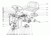 Toro 55055 (800) - 800 Electric Lawn Tractor, 1971 (1000001-1999999) Pièces détachées DASH AND TRANSAXLE ASSEMBLY