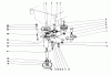 Toro 55055 (800) - 800 Electric Lawn Tractor, 1971 (1000001-1999999) Pièces détachées POWER TAKE-OFF ASSEMBLY