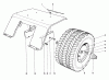 Toro 55055 (800) - 800 Electric Lawn Tractor, 1971 (1000001-1999999) Pièces détachées REAR TIRE AND FENDER ASSEMBLY