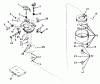 Toro 55150 (940) - 940 Electric Tractor, 1969 (9000001-9999999) Pièces détachées CARBURETOR NO. 631447