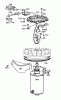 Toro 55233 - 36" Side Discharge Mower, 1973 (3000001-3999999) Pièces détachées ALTERNATOR AND STARTER ASSEMBLY