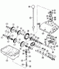 Toro 57050 - 25" Lawn Tractor, 1968 (8000001-8999999) Pièces détachées FIGURE 12. TRANSMISSION (THREE-SPEED)