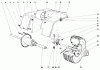 Toro 57051 - 25" Lawn Tractor, 1969 (9000001-9999999) Listas de piezas de repuesto y dibujos 905 AND 910 REAR AXLE ASSEMBLY