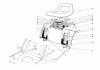 Toro 57351 - 32" Lawn Tractor, 1977 (7000001-7999999) Pièces détachées REAR BODY & SEAT ASSEMBLY