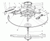 Toro 57305 - 32" Lawn Tractor, 1978 (8000001-8999999) Pièces détachées CUTTING DECK