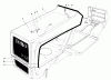 Toro 57305 - 32" Lawn Tractor, 1978 (8000001-8999999) Pièces détachées HOOD ASSEMBLY