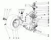 Toro 57356 (11-42) - 11-42 Lawn Tractor, 1978 (8000001-8999999) Pièces détachées TRANSAXLE & CLUTCH ASSEMBLY
