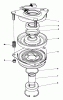 Toro 57360 (11-32) - 11-32 Lawn Tractor, 1986 (6000001-6999999) Pièces détachées CLUTCH ASSEMBLY NO. 44-0770