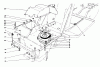 Toro 57360 (11-32) - 11-32 Lawn Tractor, 1986 (6000001-6999999) Pièces détachées CLUTCH & PULLEY ASSEMBLY