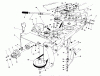 Toro 57360 (11-32) - 11-32 Lawn Tractor, 1986 (6000001-6999999) Pièces détachées FRAME & PULLEY ASSEMBLY 36" SNOWTHROWER ATTACHMENT MODEL NO. 59160 (OPTIONAL)