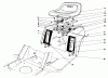Toro 57360 (11-32) - 11-32 Lawn Tractor, 1986 (6000001-6999999) Pièces détachées REAR BODY & SEAT ASSEMBLY