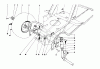 Toro 57375 - 8 hp Front Engine Rider, 1980 (0000001-0999999) Pièces détachées FRONT AXLE ASSEMBLY
