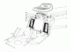 Toro 57375 - 8 hp Front Engine Rider, 1980 (0000001-0999999) Pièces détachées REAR BODY & SEAT ASSEMBLY
