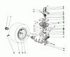 Toro 57385 - 11 hp Front Engine Rider, 1981 (1000001-1999999) Pièces détachées TRANSAXLE & CLUTCH ASSEMBLY