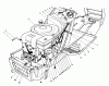 Toro 57400 - 12 hp Electric Start Lawn Tractor, 1988 (8000001-8999999) Pièces détachées ENGINE ASSEMBLY