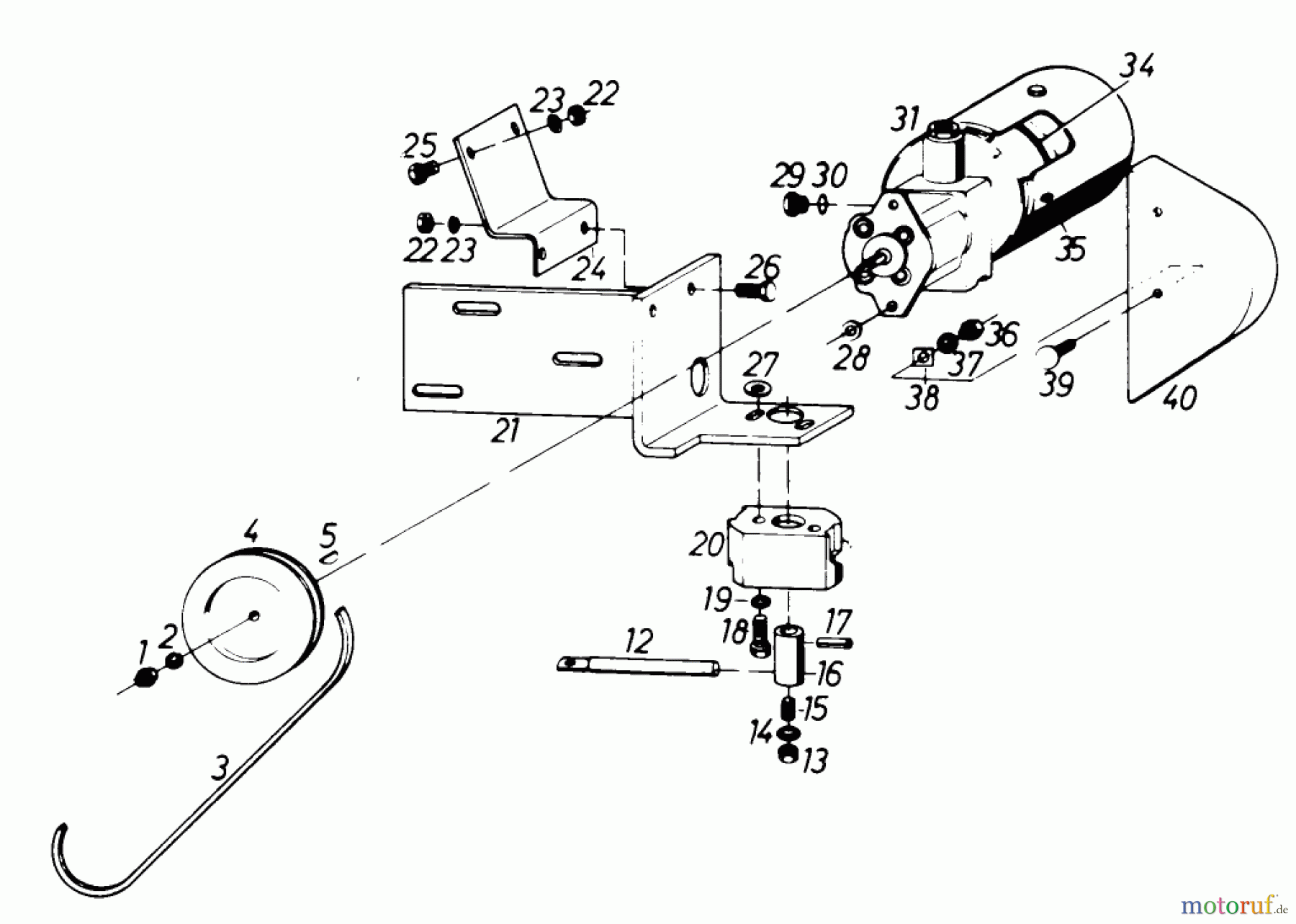  Toro Neu Mowers, Lawn & Garden Tractor Seite 1 61-20RG01 (D-250) - Toro D-250 10-Speed Tractor, 1977 HYDRAULIC UNIT
