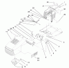 Toro 71201 (13-32XL) - 13-32XL Lawn Tractor, 1997 (7900001-7999999) Pièces détachées HOOD ASSEMBLY