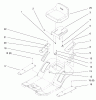 Toro 71190 (13-38XL) - 13-38XL Lawn Tractor, 1998 (8900001-8999999) Pièces détachées SEAT ASSEMBLY
