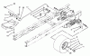 Toro 71213 (13-38HXL) - 13-38HXL Lawn Tractor, 1995 (59000001-59100000) Listas de piezas de repuesto y dibujos SPEED CONTROL & REAR WHEEL ASSEMBLY