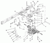 Toro 71196 (16-44HXL) - 16-44HXL Lawn Tractor, 1996 (6900001-6999999) Pièces détachées TRANSAXLE ASSEMBLY