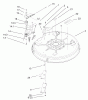 Toro 71199 (12-32XL) - 12-32XL Lawn Tractor, 2004 (240000001-240999999) Pièces détachées 32IN DECK ASSEMBLY
