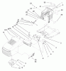 Toro 71209 (13-32XLE) - 13-32XLE Lawn Tractor, 2000 (200000001-200999999) Listas de piezas de repuesto y dibujos HOOD & TOWER ASSEMBLY