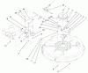 Toro 71209 (13-32XLE) - 13-32XLE Lawn Tractor, 2001 (210000001-210999999) Pièces détachées 32" DECK BLADE DRIVE & BRAKING COMPONENTS ASSEMBLY