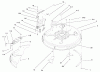 Toro 71209 (13-32XLE) - 13-32XLE Lawn Tractor, 2002 (220010001-220999999) Pièces détachées 32" DECK COMPONENTS ASSEMBLY