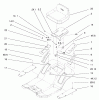 Toro 71209 (13-32XLE) - 13-32XLE Lawn Tractor, 2002 (220010001-220999999) Ersatzteile REAR BODY & SEAT ASSEMBLY