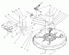 Toro 71209 (13-32XLE) - 13-32XLE Lawn Tractor, 2003 (230000001-230999999) Pièces détachées 32IN DECK BLADE DRIVE/BRAKE ASSEMBLY